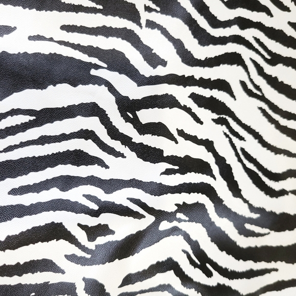 Free People x Ronny Kobo Zebra Faux Leather Oversized Blazer Skirt Set - Picture 11 of 16